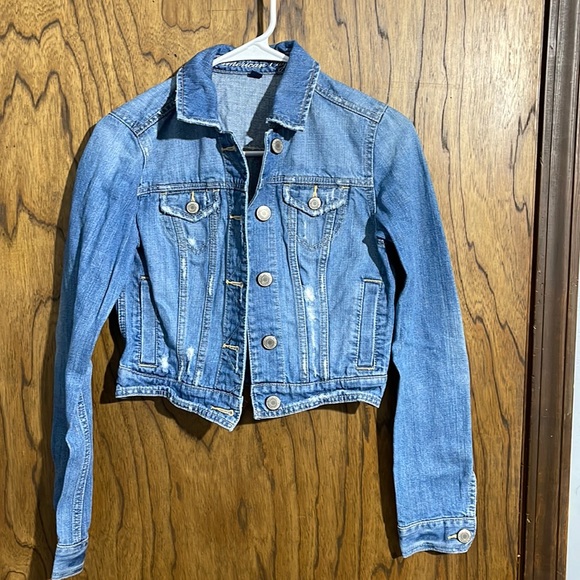 AE cropped denim jacket Sz XS. - Picture 1 of 1
